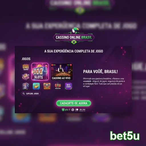 Ilustração de Explore a experiência única do cassino online na bet5u