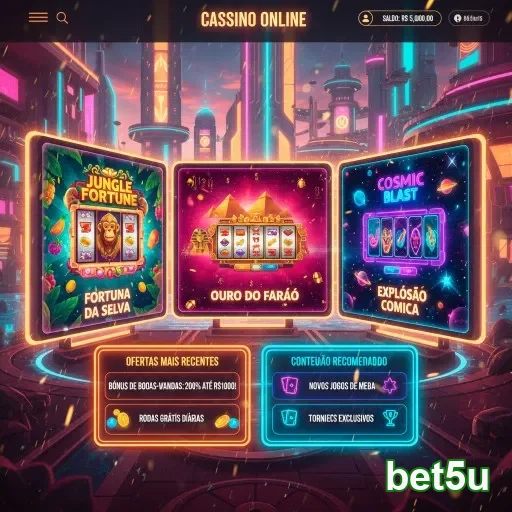 Ilustração de Descubra como o bet5u transforma sua experiência em cassino online